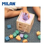'RABBIT' cube with pieces to fit, wooden educational toy - Image 3